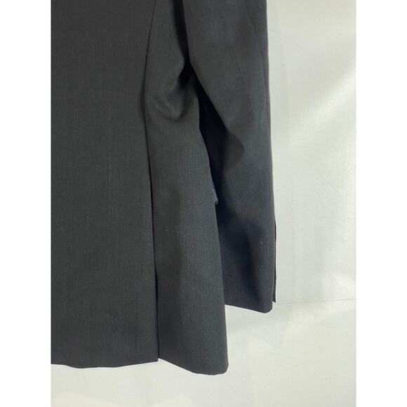 PRONTO UOMO PLATINUM Men's Solid Black Wool Modern-Fit Two-Button Blazer SZ 42R - Picture 7 of 11